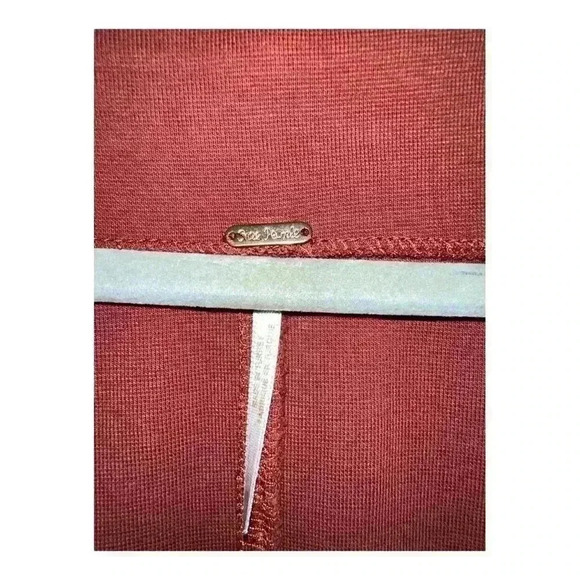 Free People Rust Long Sleeve Lace-Up Top - Picture 5 of 8